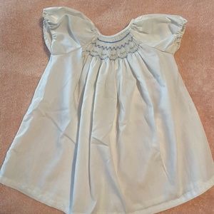 Newborn dress, smocked, excellent condition